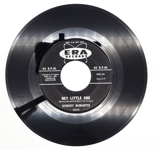 Dorsey Burnette Hey Little One 45 RPM Single Record ERA Records 1960 1