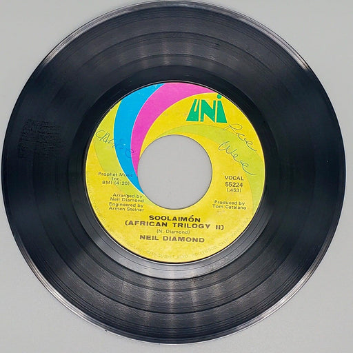 Neil Diamond Soolaimón Record 45 RPM Single 55224 UNI 1970 2