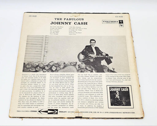 Johnny Cash The Fabulous Johnny Cash LP Record Columbia 1959 CS 8122 6 Eye Label 2