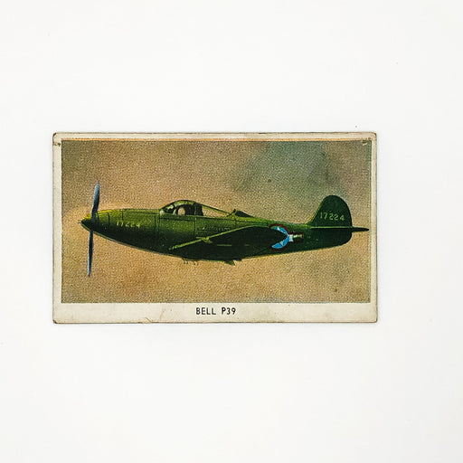 WW2 Airplane Card Bell P39 3rd and 6th Fighter Planes Emblems Cartoon Color 2