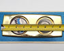 1960s Kwikset Ornamental Escutcheon Bright Brass Doorknob & Deadbolt Trim NOS 6