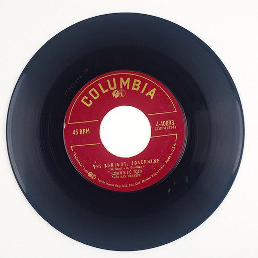 Johnnie Ray Yes Tonight Josephine Record 45 RPM Single 4-40893 Columbia 1957 1