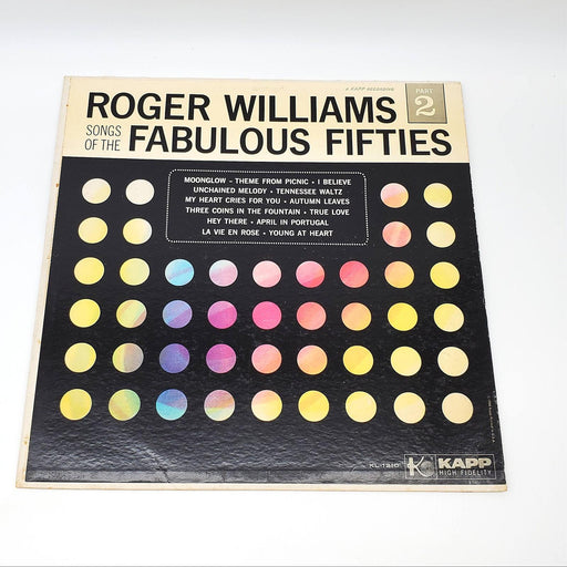 Roger Williams Songs Of The Fabulous Fifties: Part 2 LP Record Kapp Records 1960 1