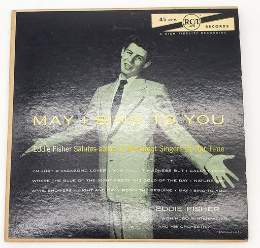 Eddie Fisher May I Sing To You 45 RPM Double EP Record RCA 1953 EPB 3185 Copy 1 1