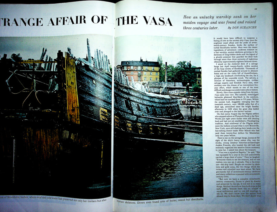 Saturday Evening Post Magazine October 1961 Berlin Khrushchev Swedish Ship VASA 5