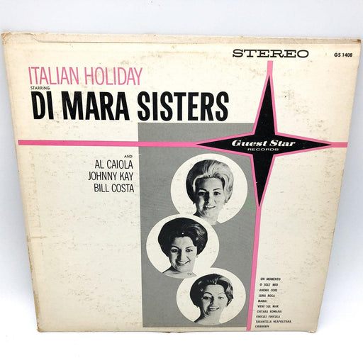 Di Mara Sisters Italian Holiday Record 33 RPM LP GS 1408 Guest Star Records 1