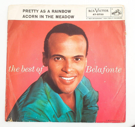 Harry Belafonte Pretty As A Rainbow 45 RPM Single Record RCA 1954 w/ Sleeve 1