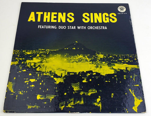 Duo Star with Orchestra Athens Sings 33 RPM LP Record Colonial 1963 COL-LP-213 1