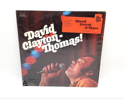 David Clayton-Thomas! Self Titled 33 RPM LP Record Decca 1969 DL 75146 IN SHRINK 1