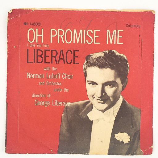 Liberace I Love You Truly Record 45 RPM Single 4-48008 Columbia 1954 2