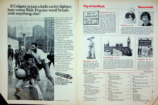 Newsweek Magazine Feb 18 1974 Truck Drivers Strike Gas Costs Arabs Power Pride 2