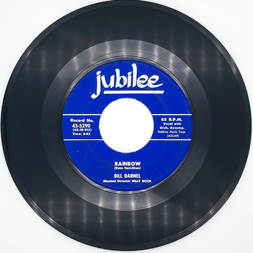 Bill Darnel Rainbow Record 45 RPM Single 45-5290 Jubilee Records 1957 1