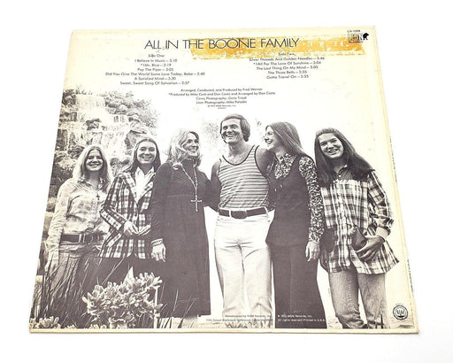 The Pat Boone Family All in the Boone Family 33 RPM LP Record MGM Records 1972 2