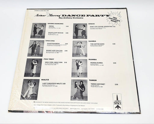 Ray Anthony Arthur Murray Dance Party LP Record Aero Space Records RA 1009 2