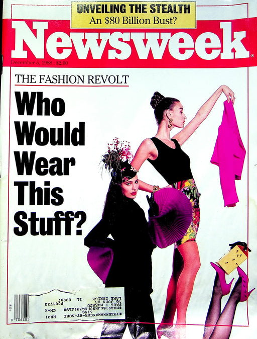 Newsweek Magazine December 5 1988 Fashion Clothing Recession Gorbachev Cuba 1