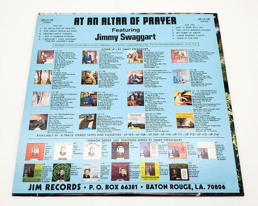 Jimmy Swaggart At An Altar Of Prayer 33 RPM LP Record Jim Records 1972 JLP-106 2