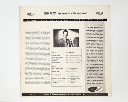 Clyde McCoy The Golden Era Of The Sugar Blues LP Record Design Records 1961 2