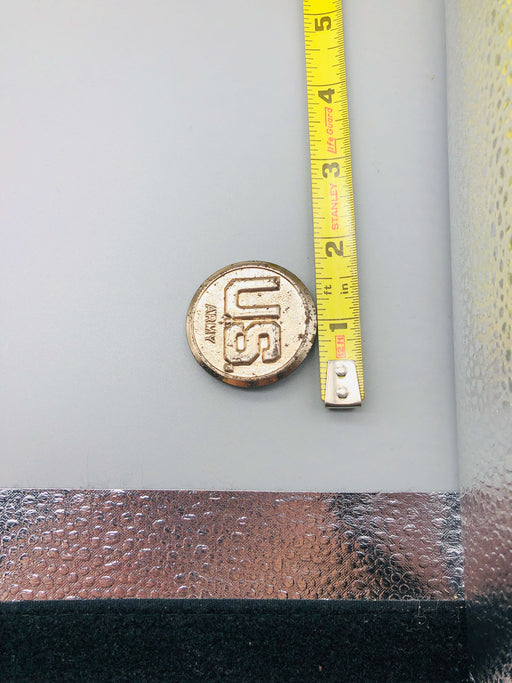 Vintage US Army Lapel Safety Pin Pebble Background Border 2