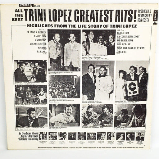 Trini Lopez Greatest Hits! Record 33 RPM LP 6226 Reprise 1966 2