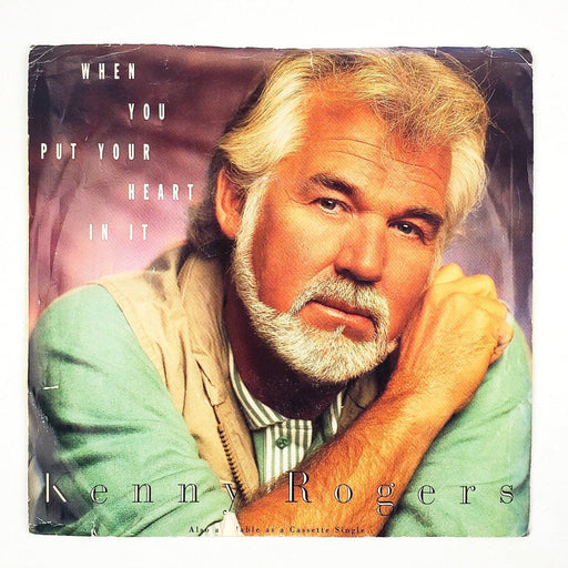 Kenny Rogers When You Put Your Heart In It Record 45 RPM Single Reprise 1988 1