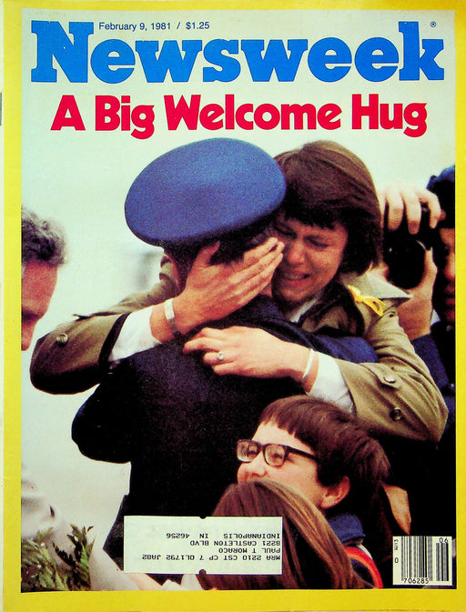 Newsweek Magazine February 9 1981 A Big Welcome Hug 52 American Hostages Return 1