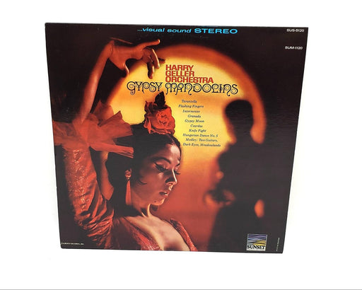 Harry Geller And His Orchestra Gypsy Mandolins LP Record Sunset Records 1966 1