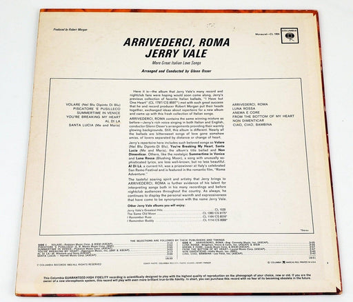 Jerry Vale Arrivederci, Roma Record LP CL 1955 Columbia 1963 2