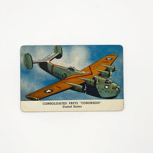 1940s Leaf Card-O Planes Card Consolidated PB2Y2 Coronado Series C US WW2 CLEAN 2