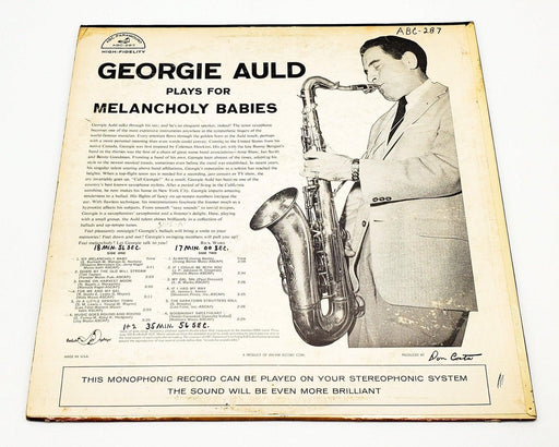 Georgie Auld Plays For Melancholy Babies 33 RPM LP Record ABC-Paramount 1959 2