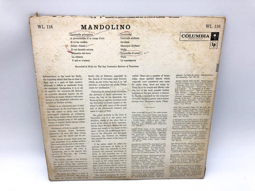 San Domenico Barbers of Taormina Mandolino Record 33 RPM LP WL 116 Columbia 1958 2