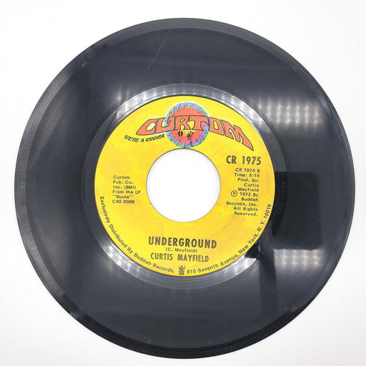 Curtis Mayfield Freddie's Dead 45 RPM Single Record Curtom 1972 CR 1975 2