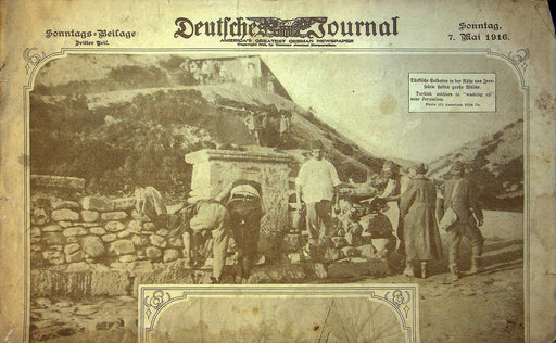 1916 Deutfches Journal German American Newspaper May 7 Turks in Jerusalem 1