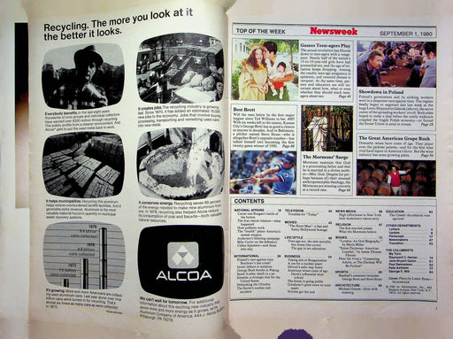 Newsweek Magazine September 1 1980 Teen Pregnancy Poland Workers Strike Revolt 2
