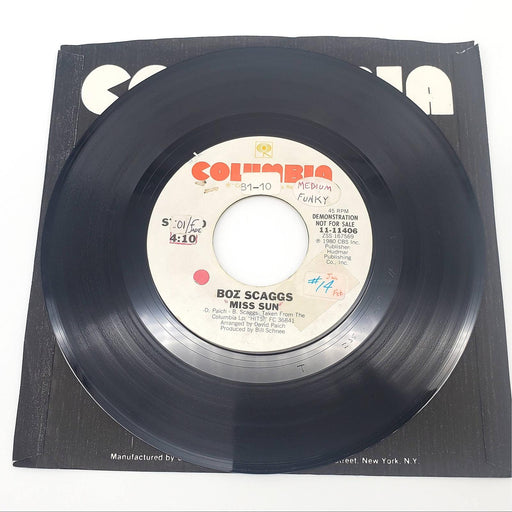 Boz Scaggs Miss Sun Single Record Columbia 1980 11-11406 PROMO 2