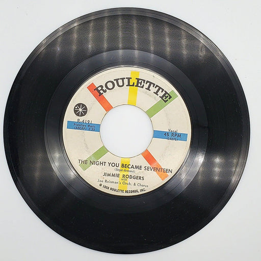 Jimmie Rodgers 2 Tucumcari 45 RPM Single Record Roulette 1959 R-4191 2