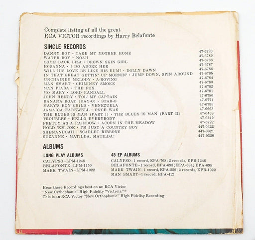 Harry Belafonte Pretty As A Rainbow 45 RPM Single Record RCA 1954 w/ Sleeve 2
