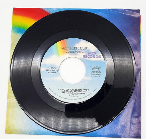 Harold Faltermeyer Must Be Paradise 45 RPM Single Record MCA Records 1988 1