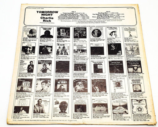 Charlie Rich Tomorrow Night 33 RPM LP Record RCA Victor 1973 2