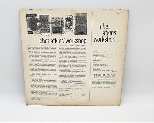 Chet Atkins' Workshop LP Record RCA Victor 1961 LSP-2232 2