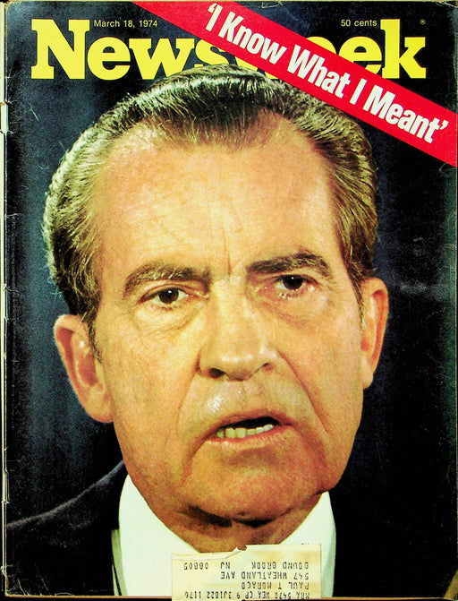 Newsweek Magazine Mar 18 1974 Richard Nixons Defense Airline Workers Strike 1