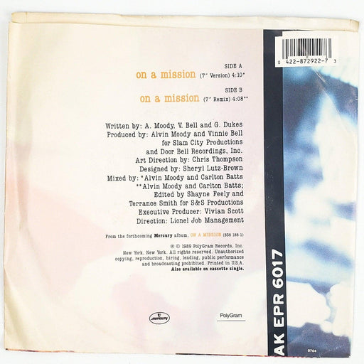 Leotis On A Mission Record 45 RPM Single 872 922-7 Mercury 1989 2