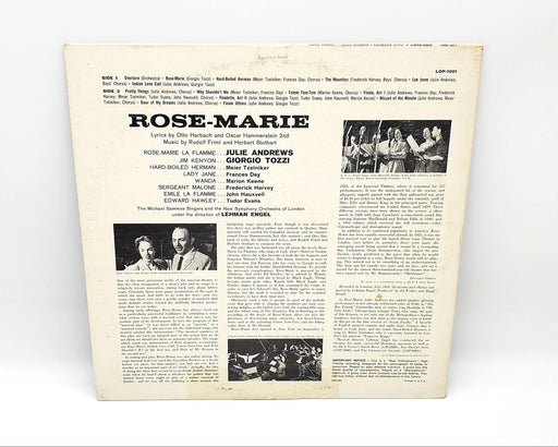 Julie Andrews Rose-Marie 33 RPM LP Record RCA 1959 LOP-1001 2