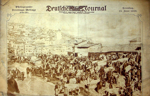1916 Deutfches Journal German American Newspaper June 18 German Balloon Corps 1