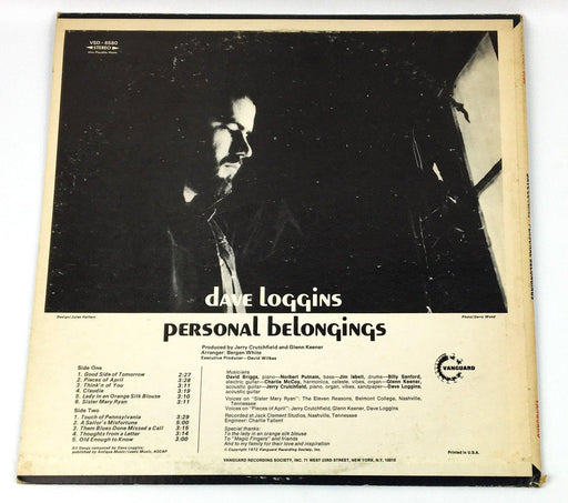 Dave Loggins Personal Belongings Record 33 RPM LP VSD-6580 Vanguard 1972 2