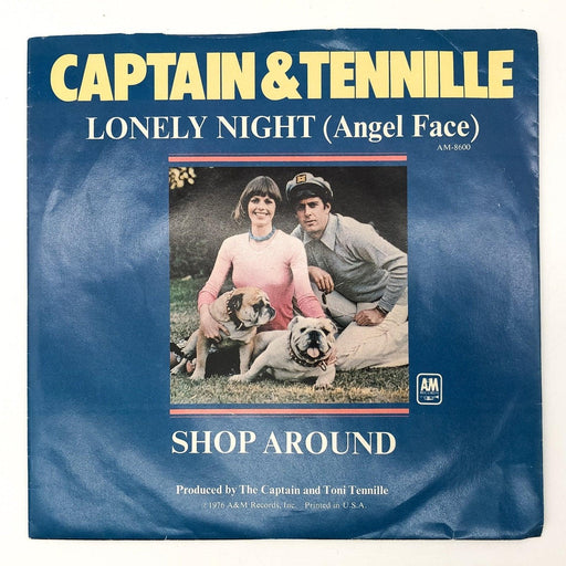 Captain & Tennille Lonely Night Angel Face Record 45 Single 8600-S A&M 1976 1