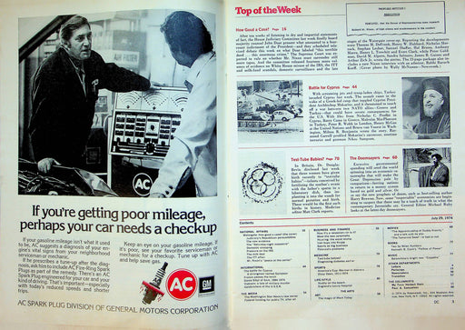 Newsweek Magazine July 29 1974 Test Tube Babies Artificial Fertilization Born 2