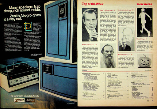 Newsweek Magazine Mar 18 1974 Richard Nixons Defense Airline Workers Strike 2