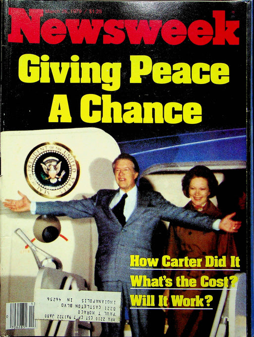Newsweek Magazine Mar 26 1979 Jimmy Carter Hands Egypt and Israel Peace Treaty 1