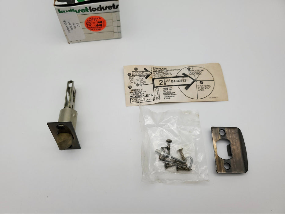 Kwikset Door Knob Privacy Lock Antique Brass US5 Bel Air 300B 2-3/8 BS NOS