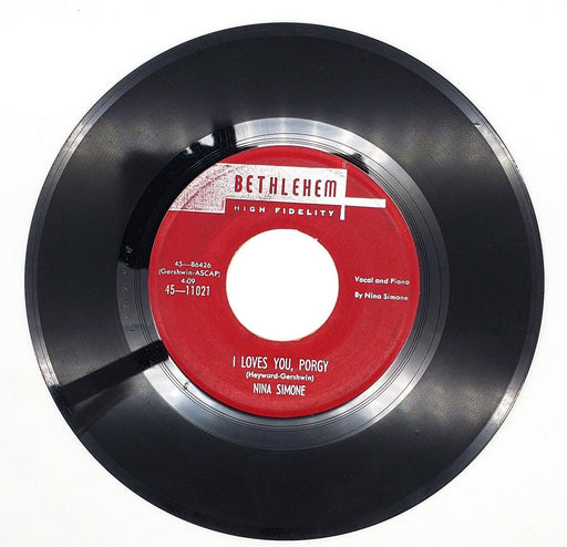 Nina Simone I Loves You, Porgy 45 RPM Single Record Bethlehem Records 1959 1
